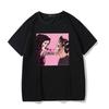Summer Retro Punk Women T Shirt Female Casual Large Size Tops Loose Dark Demon Cartoon Graphic Tshirts Gothic Horror Punk Tee