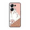 For Xiaomi Poco M6 Pro 4G Phone Case Cover Cute Cat Painted Black Silicone Soft Back Cover Cases For Poco M6 Pro Case M 6 M6Pro