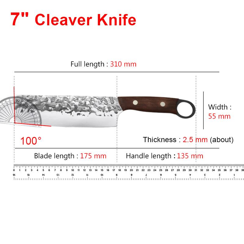 Stainless Steel Kitchen Knife Handmade Forged Meat Cleaver Fruit Slicing Knife Kitchen Chef Butcher Boning Knives Fish Knife