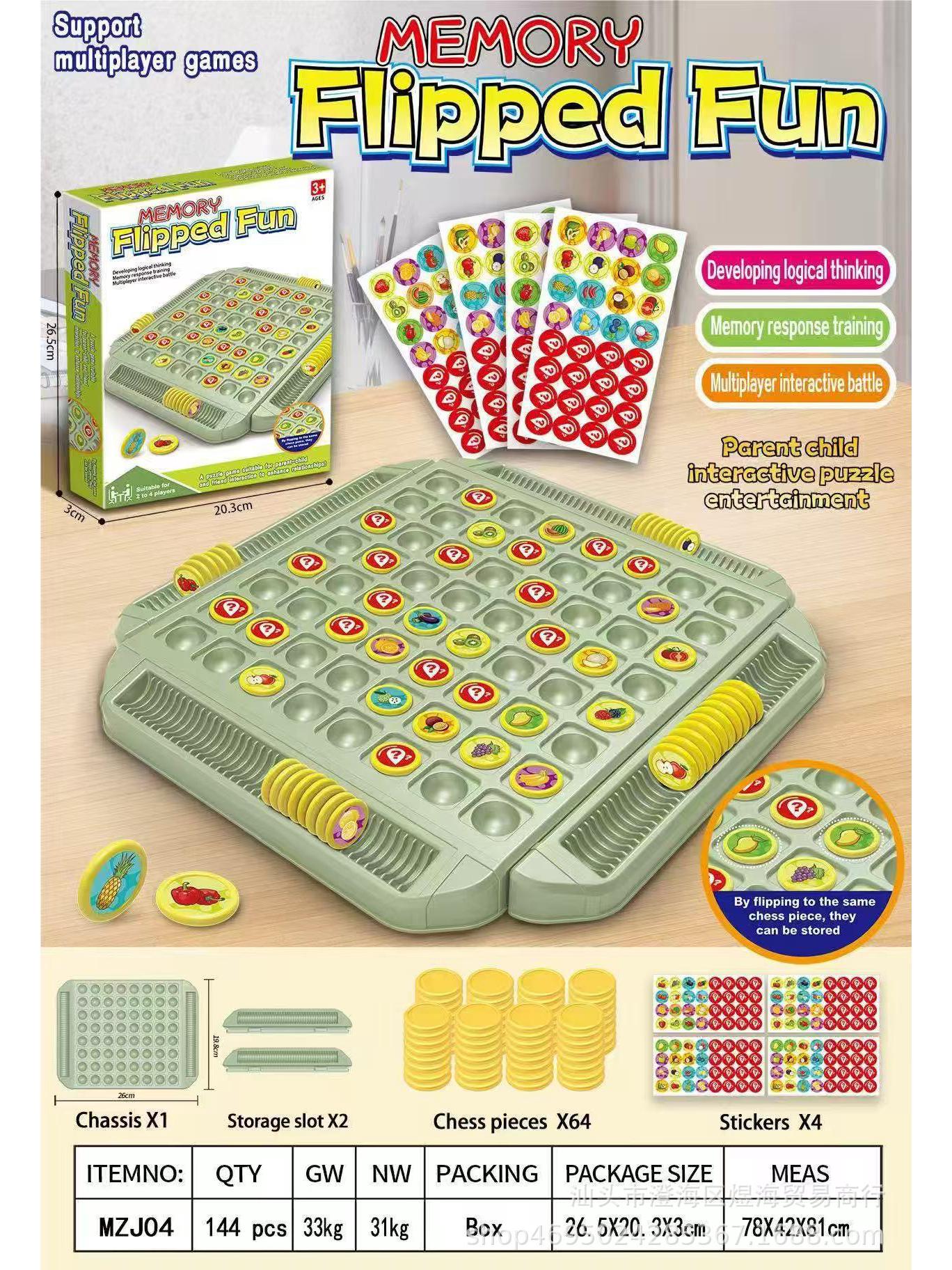 

Битва фруктов для четырех игроков: Интерактивная игра-пазл на память для развлечения родителей и детей