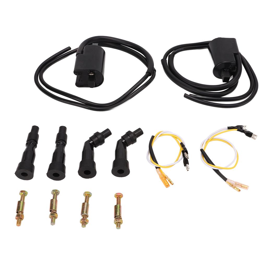 2pcs Ignition Coils 30501?300?003 With Spark Plug Caps Replacement for CB750K CB750A CB750F