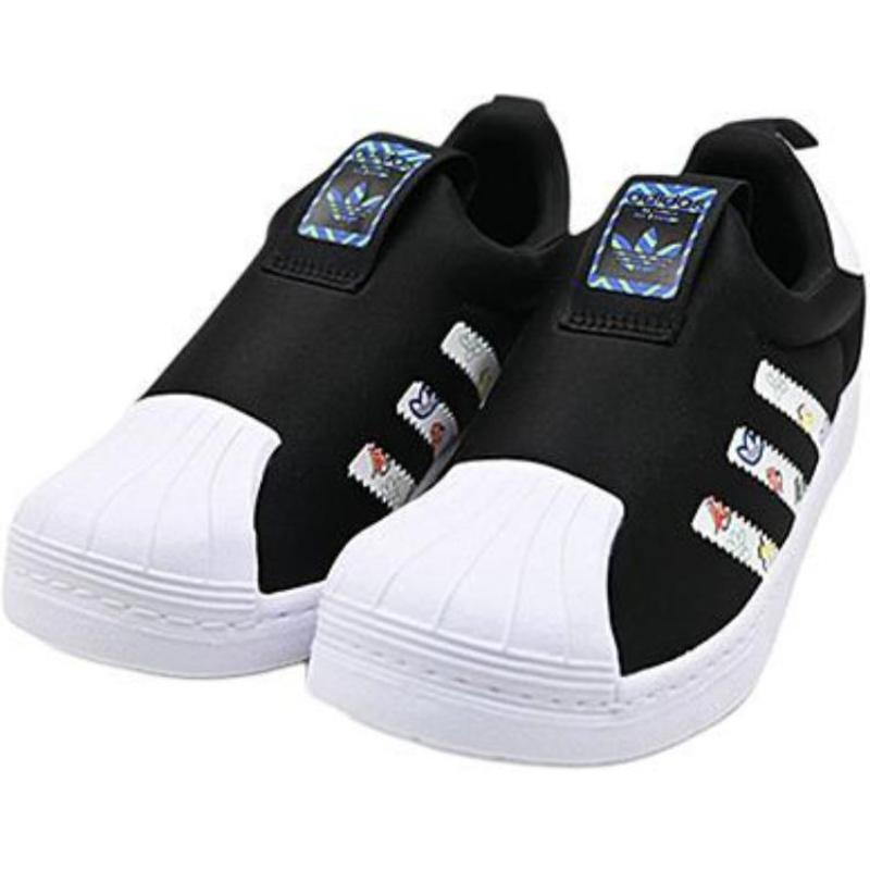 Adidas Originals SUPERSTAR 360 Low Top Kids' Skateboarding Shoes Black Kids' Sneakers JS0687