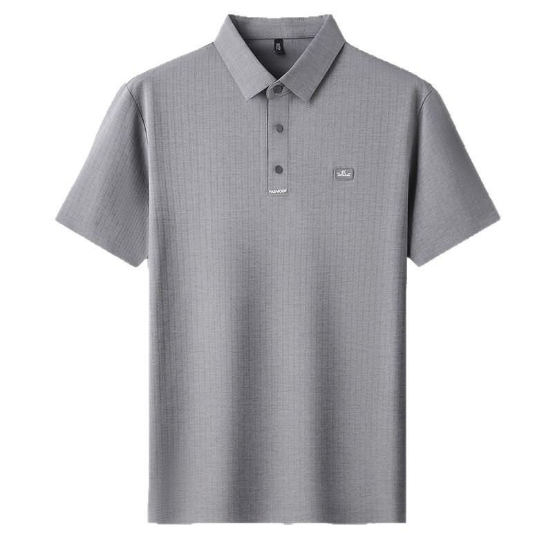 Summer Men's Short Sleeve T-Shirtpolo Business Casual Lapel Collar Middle-Aged & Young