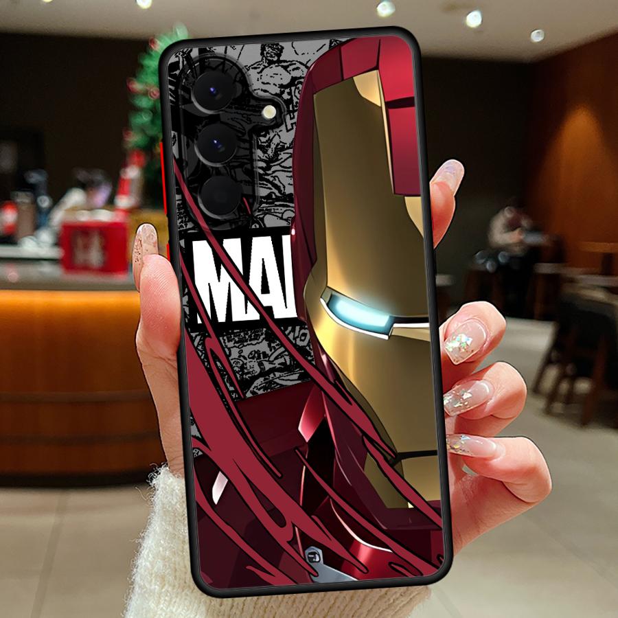Marvel Spiderman Ironman Handyhülle Case für Samsung Galaxy A34 A36 A52S A72 A73 A33 A14 A23 A17 A52 A35 A53 A54 A16 A15 A56