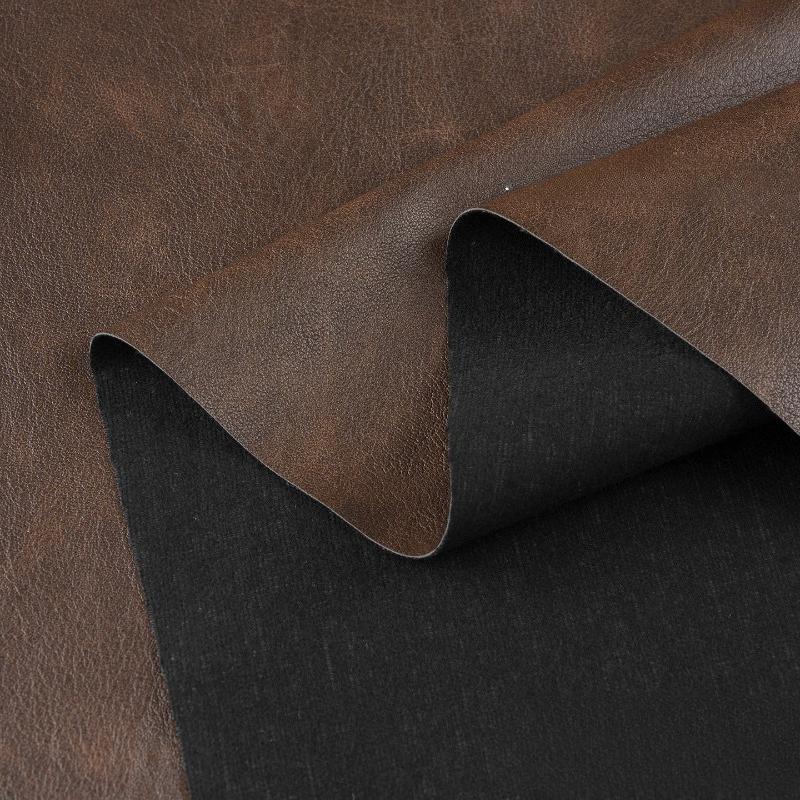 Polished Leather Material for Aged Leather Jackets, Trench Coats, Dresses, Bags, Sofas, Smooth and Waterproof Designer Fabric