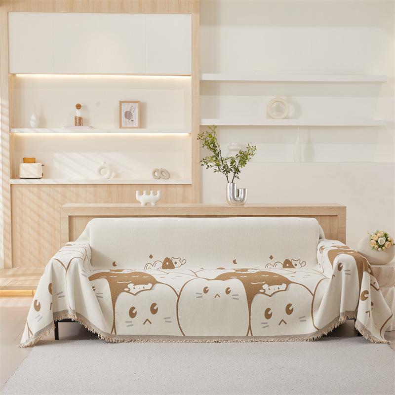 

Light luxury high-end style sofa cover cloth, universal cartoon sofa towel cover blanket all-inclusive cover, non-slip sofa cushion 180*130