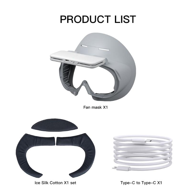 Lightproof Facial Cushion Interface Brackets for Pico 4 VR Headset Ice Cloth/PU Pads Frame Face Cushion Pads Accessory