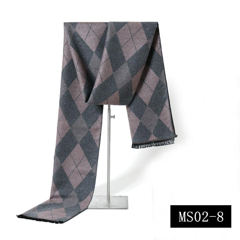 New Fashion Plaid Men Scarves Autumn Winter Pashmina Thick Warm Cashmere Scarf Men'S Business Long Wraps Classic Shawl
