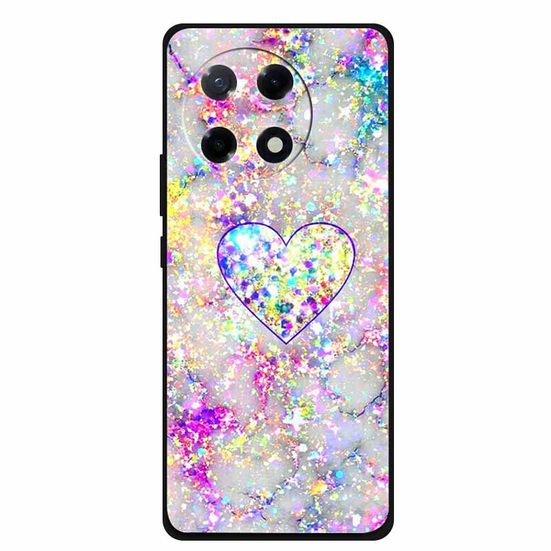 For Tecno Spark 30 Pro Case Luxury TPU Soft Silicone Back Cover Phone Cases on Spark30Pro KL7 Protector Bumper Love Flower Coque