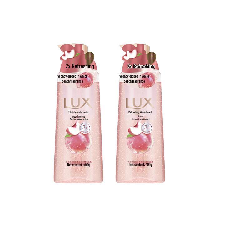 Lux White Peach Scented Bubble Shower Gel