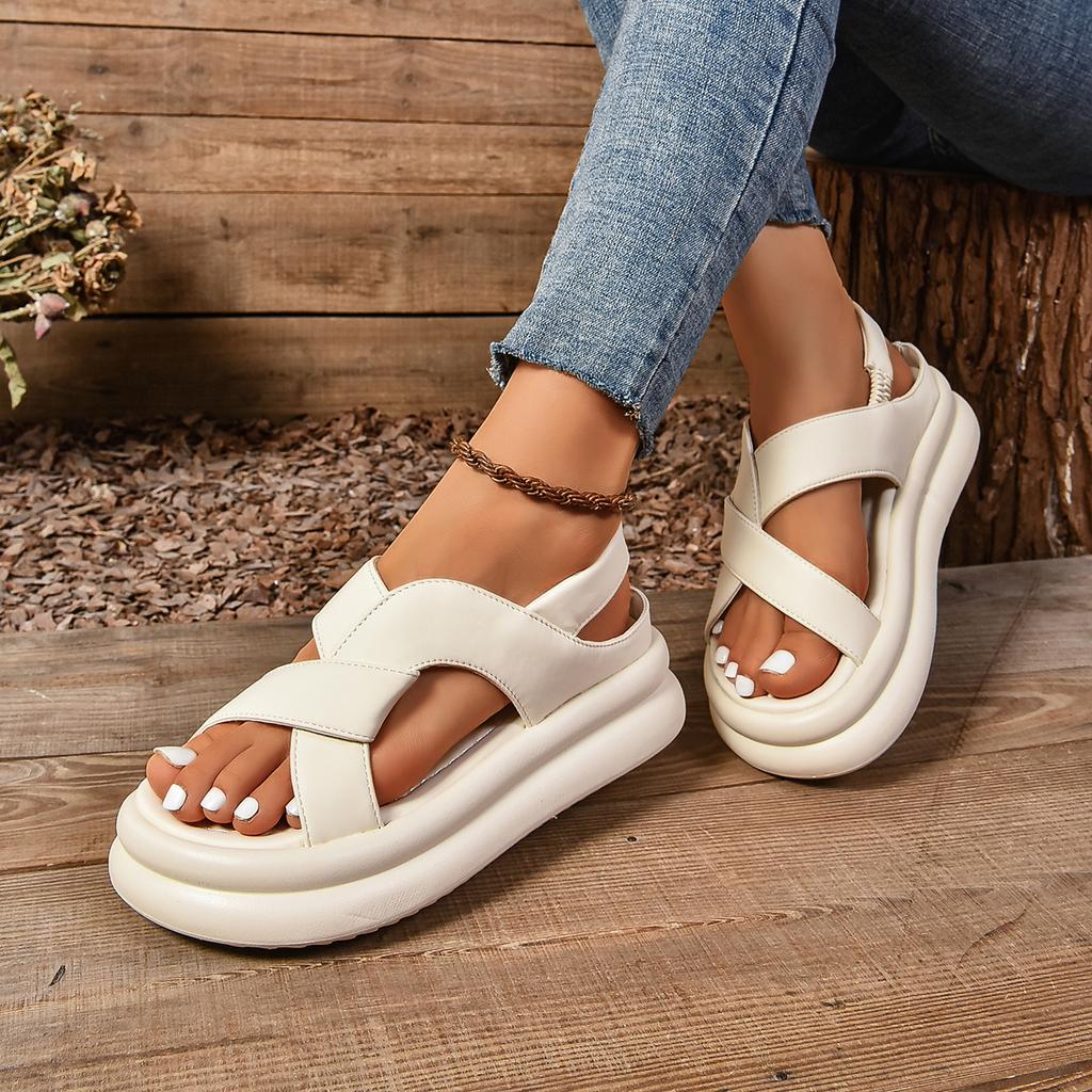 Fashion Women's Wedge Sandals NEW Summer New Fashion Casual Comfortable Peep Toe Platform Sandals Elegant Women Heels