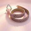 Small niche minimalist rhinestone belt street fashion shiny versatile men and women decorative fresh belt
