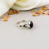 925 Sterling Silver Garnet Gemstone Ring For Women