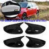 For Skoda Fabia 2015- Rapid 2016- Car Rearview Side Mirror Cover Wing Cap Exterior Door Housing Trim Adhesive Sticker
