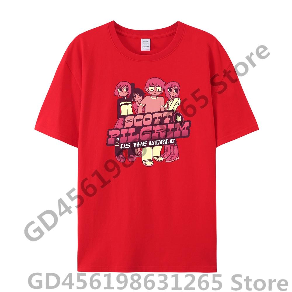 Scott Pilgrim Takes Off T Shirt UnisexWomen Harajuku Kawaii Tops Y2k Unisex Anime Tees Fashion Tops Casual Boysgirls Clothing