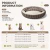 Plush Pet Bed Soft Rabbit Fur Dog Bed Cat Bed Calming Round Cushion Cozy Sleeping Nest Comfortable Pet Sofa