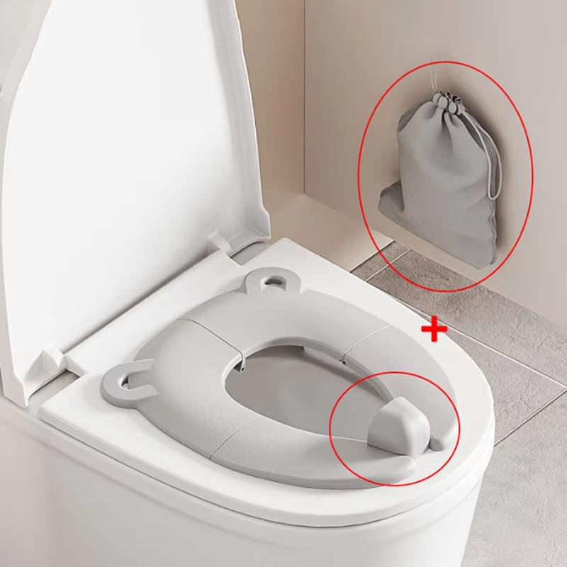 Folding Baby Potty Training Seat Mat + Storage Bag Portable Travel Toilet Seat Cushion for Kids Children's Potty Mat