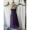 Women's Hanging Neck Waist Tie Vintage Court Sleeveless Lace Dress
