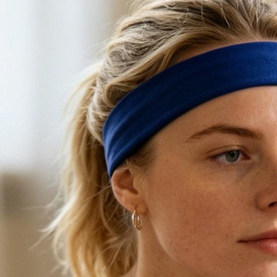 Sport Stirnband Schnelltrocknend Schweißabsorbierendes Haarband Einfarbige Hohe Elastizität Yoga Pilates Laufen Rutschfest
