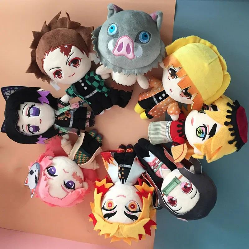 Cartoon Kanroji Mitsuri Plush Doll Demon Slayer: Kimetsu No Yaiba Cosplay Cute Soft Stuffed Toy For Anime Fans