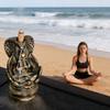 Skull Snake Incense Burner Holder Backflow Waterfall Cone Incense Holder Zen Skeleton Incense Burner for Home Bedroom Yoga Aromatherapy Relaxation