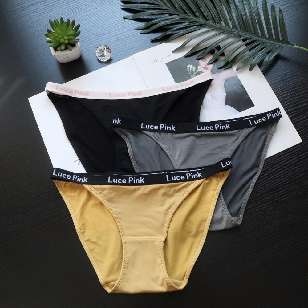 Women's Letter Sports Style Simple Sexy Low Rise Model Antibacterial Breathable Briefs Underwear