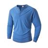 Men's Solid Color Long Sleeve T-Shirt Shirt Men's Casual Sports Top
