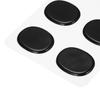 Uxcell 48-delers trommedemper gelputer, silikon dempeputer, trommedempere, Moon Gel, svart, 30x25x3mm, for klangkontroll av trommer og cymbaler