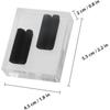 BCOATH acrylic double slot ring stand features a smooth surface and stable installation, square s...