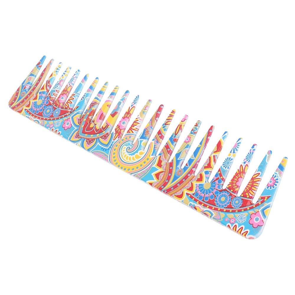 Exquisite Pattern Hair Detangling Comb ABS Material Hairdressing Comb Detangling Comb Salon Use