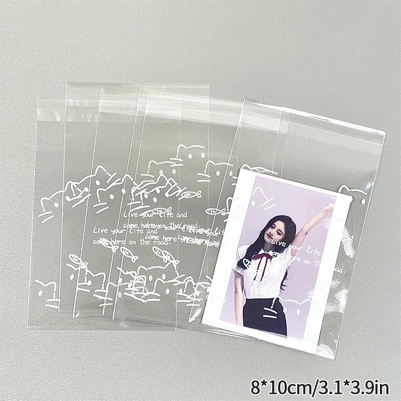 10/50pcs Kpop Photocard Holder Idol Card Collect Book Photo Paper Jam Blank Paper Idol Card Protector Kpop Photocard Sleeve
