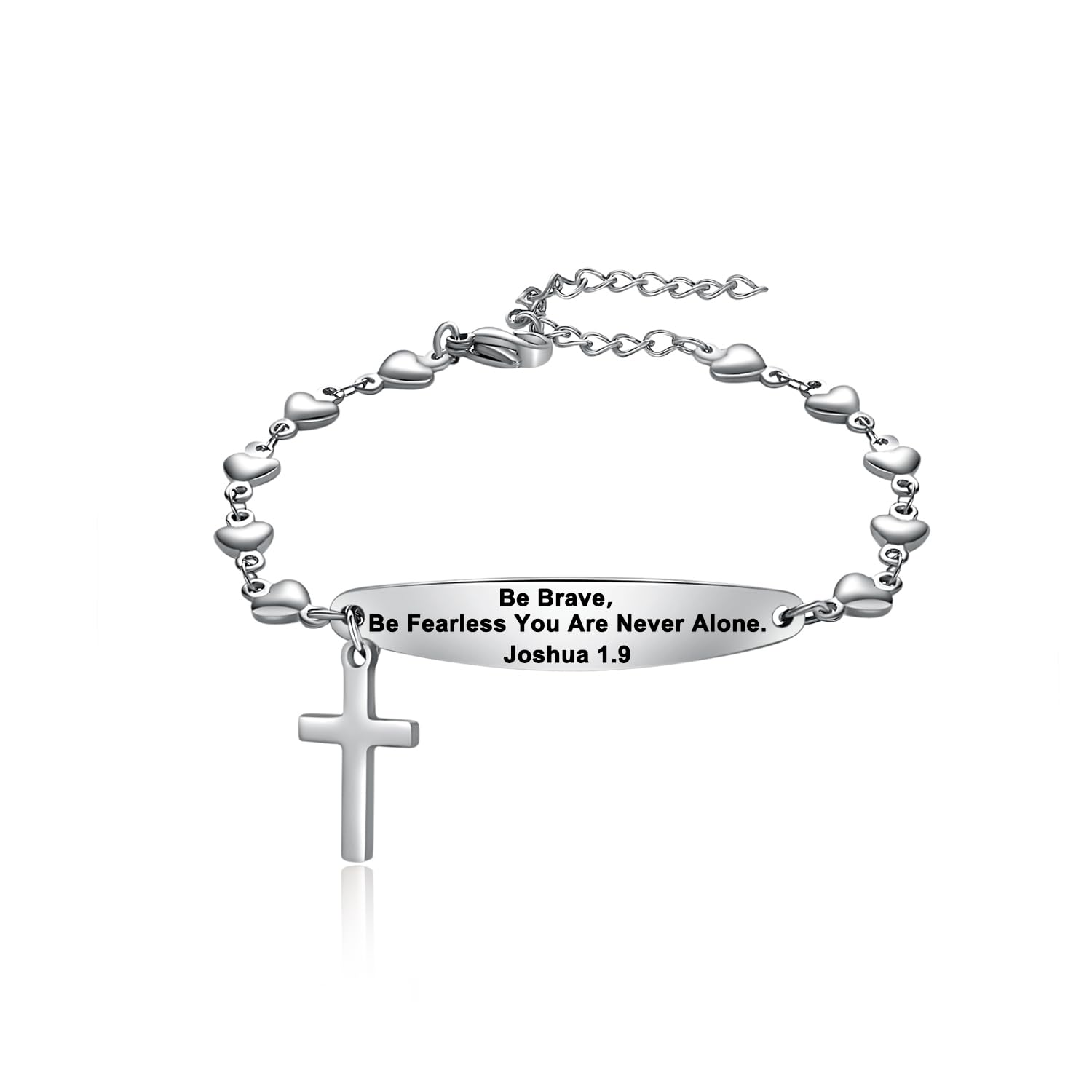 Bible Verse Bracelet for Women, Religious Inspirational Faith Jewelry, Christian Bracelet Birthday Baptism Gift for Her
