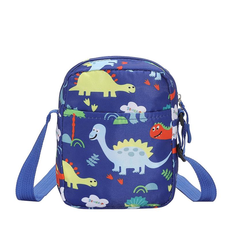 2025 Trend Colorful Dinosaur Small Square Bag, Playful and Cute Nylon Bag Adult Student Universal Shoulder Bag