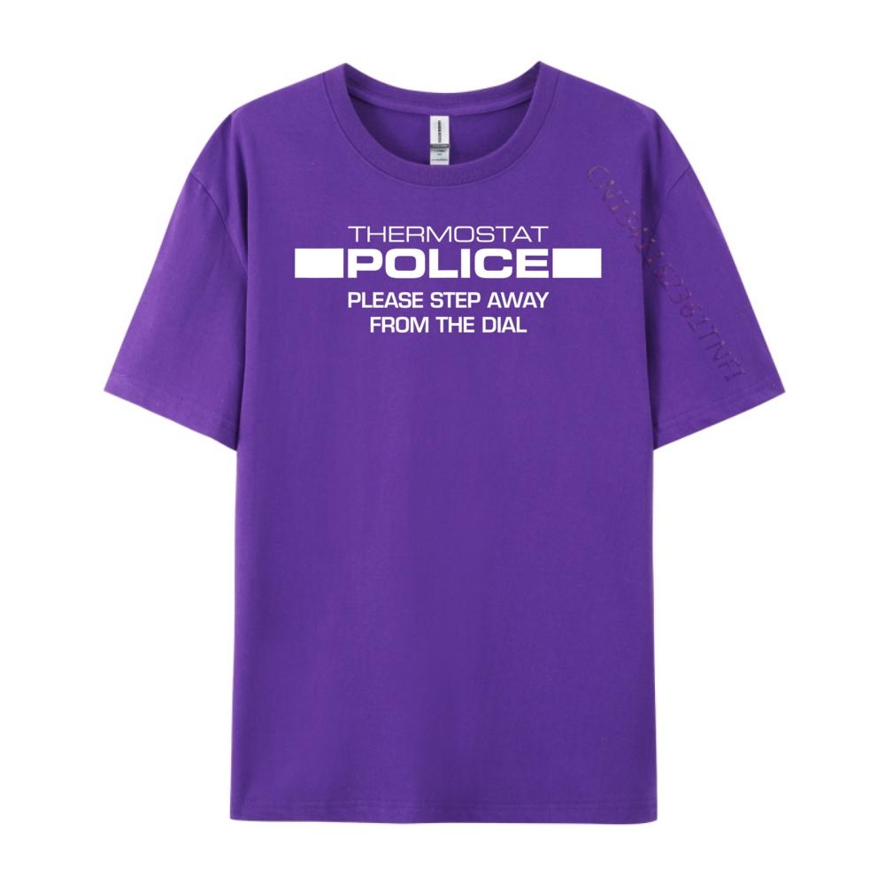 Police Step Away From The Dial Thermostat Wholesale Tshirts 100 Pcs Student Shirts For Men Figures Loose