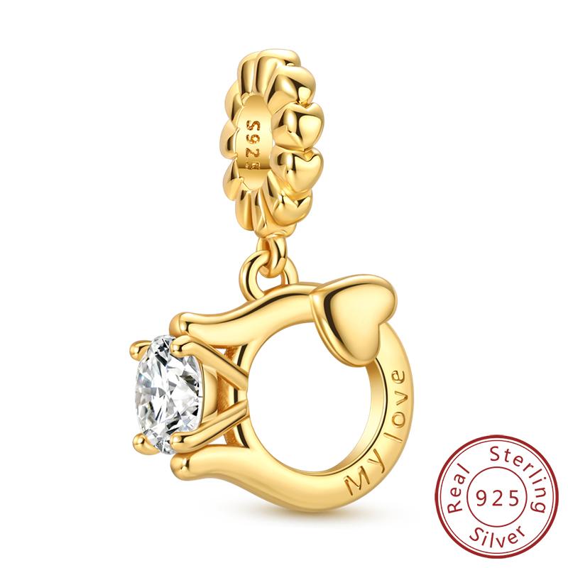 Original Copper Charms Beads Crown Football Trophy Carp Cat Charms Fit Bracelet Bangle Necklace Woman Jewelry Gift