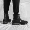 Men’s Motorcycle Boots Retro Street Style Dress Chelsea Boots Tuxedo Wedding Men Ankle Boots Plus Size High Top Large Size