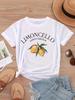 ONeck Casual Tops Women Streetwear Vintage Graphic New Lemon Print Women Tshirt Summer Short Sleeve Aesthetic Clothes