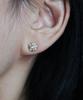 Anz Chemistry Lace Bloom Lab Diamond Earrings