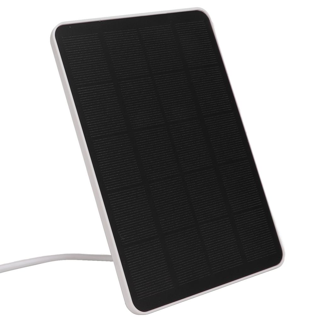 Solar Charging Panel Monocrystalline Silicon 4W 5V with Charging Cable for Outdoor Surveillance Camera