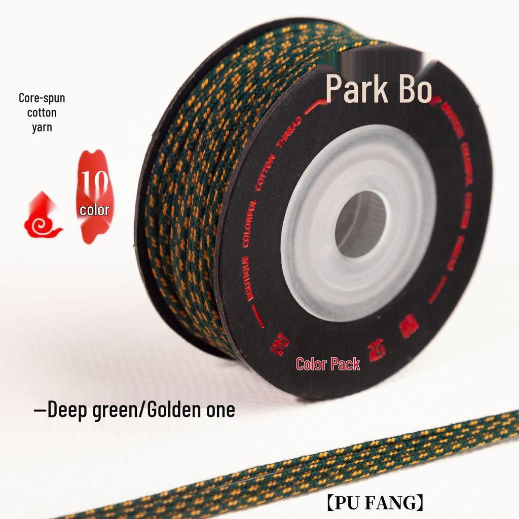 Large Roll Braided Core-Spun Cotton Cord for Hand-Woven Wenwan and Star Moon Vajra Bracelets