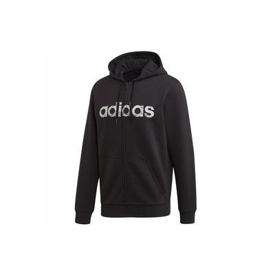 Sports Casual Zip-Up Hoodie Jacket Men Outerwear Black EI9736