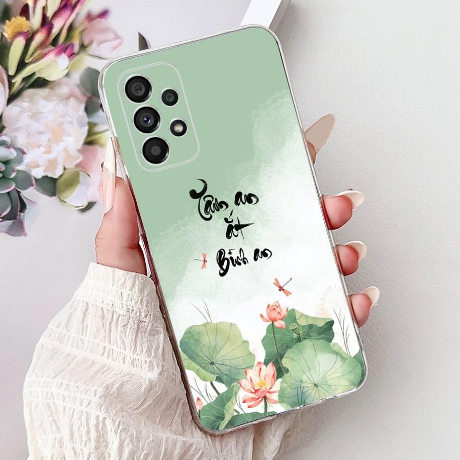 Case For Samsung Galaxy A23 A33 A53 A73 5G Cover Popular Flower Bowknot Soft Silicone Phone Case For Samsung A53 5G A536B Bumper