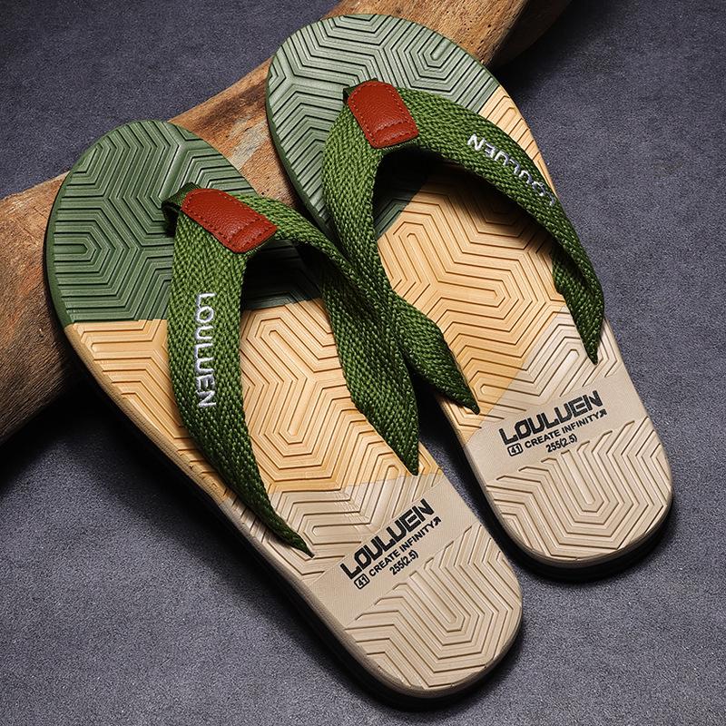 Trendy Men's Summer Flip-Flops - New Style Toe-Post Sandals for the Beach