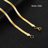 2/3/4/5mm Wide Women Stainless Steel Flat Blade Chain Necklace for Men Trendy Accessories Neck Choker Jewelry Gift