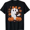 Halloween Ghost Black Cat Fall Season Women Toddler T-Shirt