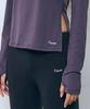 PISCESS Side Slit Long Sleeve Top_Charcoal