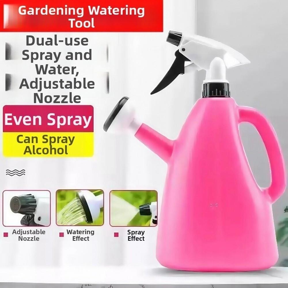 1L Capacity Pressure Spray Water Kettle Plastic Flower Sprayer Watering Can  Home Use