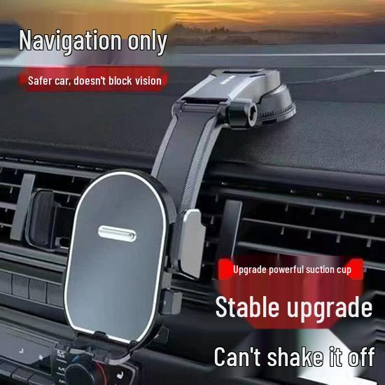 2025 Universal Car Phone Holder with Suction Cup Mount Waterfall Bracket [Round Mirror Surface]