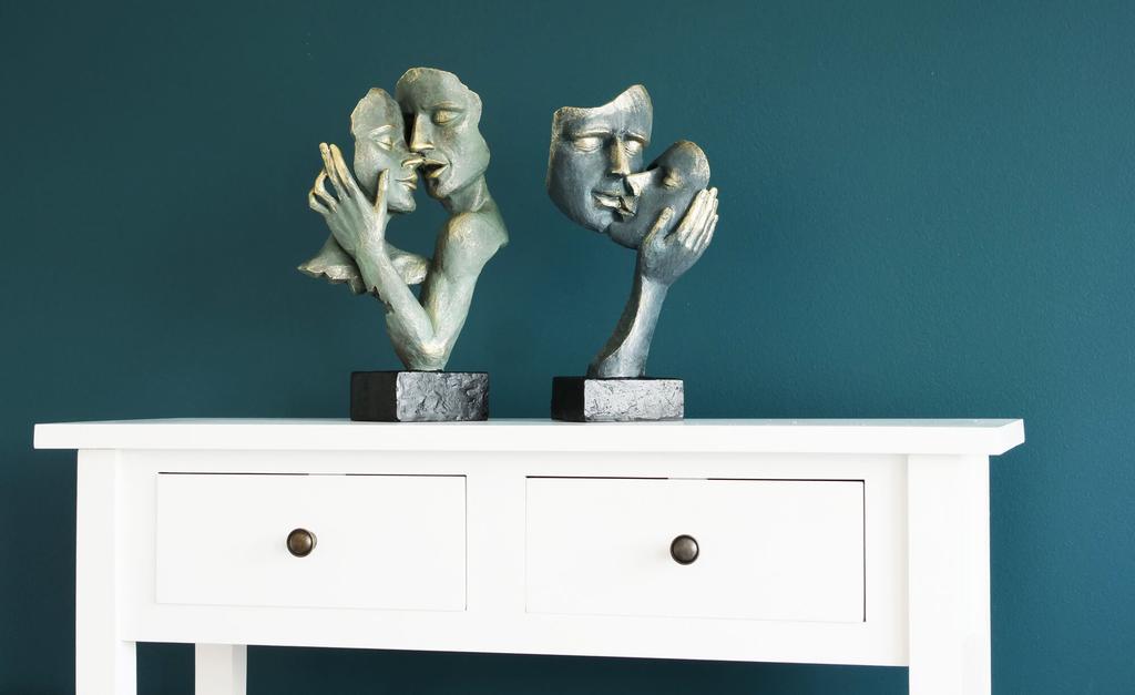 Modern Decorative Figurine - Decorative Sculpture Faces Lovers - FaceS