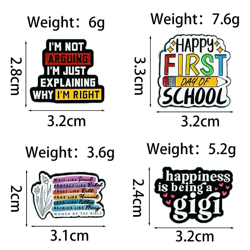 Enamel Pin Quotes Brooch Pines Lapel Pins Badge On Backpack Clothing Accessories Fashion Jewelry Friends Fans Gifts Decoraitons